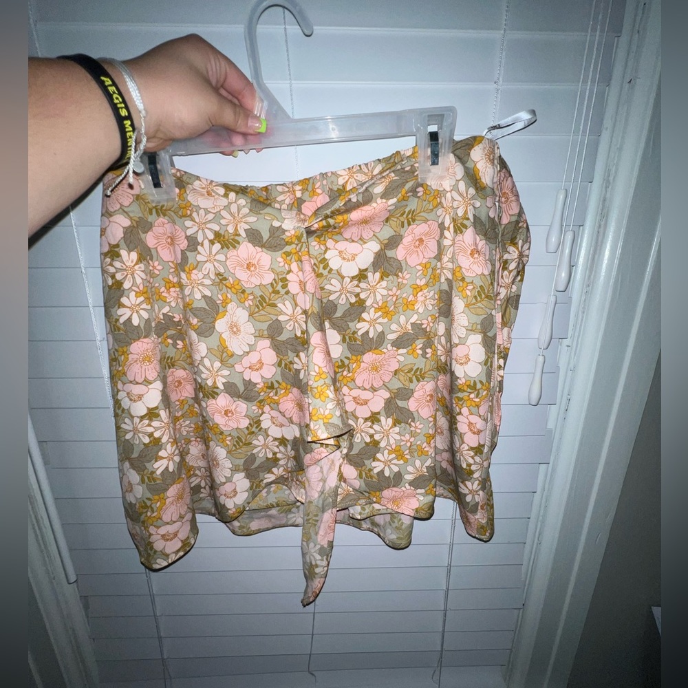 Floral Tie Skort
